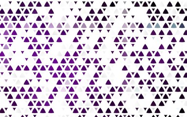 Light Purple vector seamless template with crystals, triangles. Decorative design in abstract style with triangles. Template for business cards, websites.
