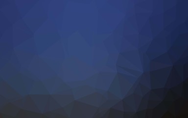 Dark BLUE vector abstract mosaic backdrop. Colorful abstract illustration with gradient. Brand new design for your business.