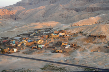  Balloon landscapes in Egypt at sunrise © moniadk