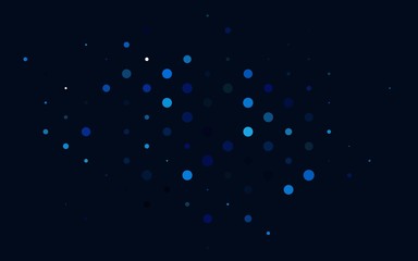 Fototapeta premium Light BLUE vector backdrop with dots. Blurred bubbles on abstract background with colorful gradient. Design for business adverts.