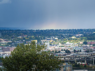 View over Portland over Portland, Oregon
