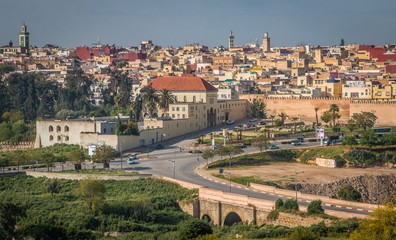 Fototapeta premium Very beautiful and old Moroccan city of Fez