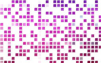 Light Pink vector backdrop with rectangles, squares. Glitter abstract illustration with rectangular shapes. Smart design for your business advert.