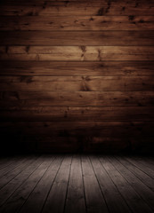 dark wooden interior room.