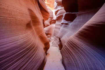 Beautiful Antelope canyon, Navajo land east of Page, USA