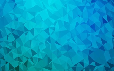 Fototapeta na wymiar Light BLUE vector abstract mosaic backdrop. Modern geometrical abstract illustration with gradient. Polygonal design for your web site.