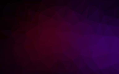 Dark Purple vector shining triangular background. Colorful illustration in Origami style with gradient.  Elegant pattern for a brand book.