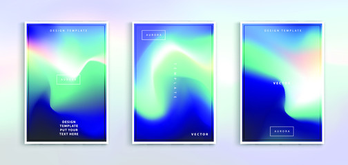 Minimal modern cover design. Dynamic colorful gradients. Future geometric patterns. Blue, pink, yellow, green, orange, purple placard poster template.