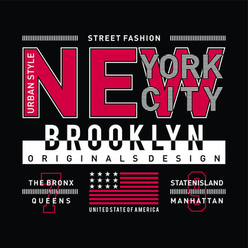 Tee,element,vintage,images, new york,brooklyn typography vector illustration art for t shirt