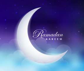 Obraz na płótnie Canvas Ramadan Kareem illustration Greeting card with calligraphy