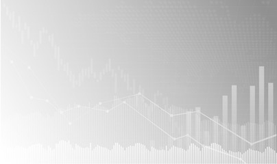 Candle stick graph chart of stock market investment trading, Bullish point, Bearish point. trend of graph vector design.