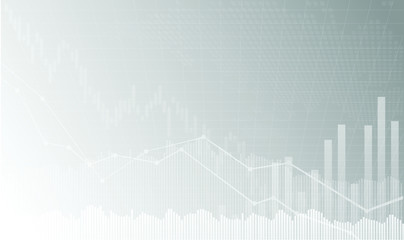 Candle stick graph chart of stock market investment trading, Bullish point, Bearish point. trend of graph vector design.