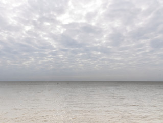 Full Frame Background of Sea with Horizon