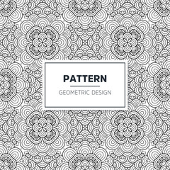 Seamless mandala islamic pattern. Vintage elements