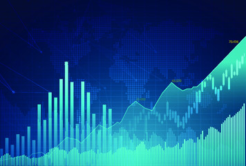 Candle stick graph chart of stock market investment trading, Bullish point, Bearish point. trend of graph vector design.