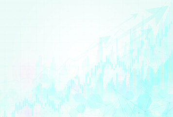 Candle stick graph chart of stock market investment trading, Bullish point, Bearish point. trend of graph vector design.