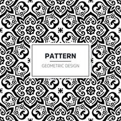 Seamless mandala islamic pattern. Vintage elements