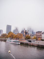Frankfurt Skyline on a cloudy day