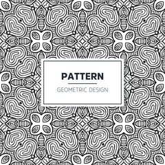 Seamless mandala islamic pattern. Vintage elements