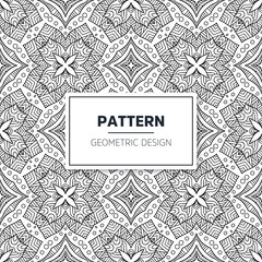 Seamless mandala islamic pattern. Vintage elements