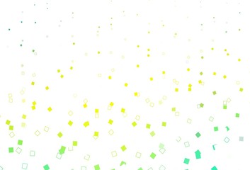 Light Green, Yellow vector backdrop with lines, rectangles.
