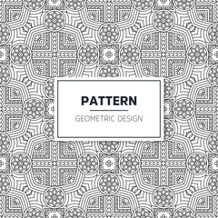 Seamless mandala islamic pattern. Vintage elements