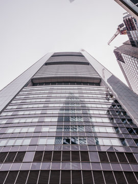 Comerzbank Tower in Frankfurt, Germany on a cloudy day
