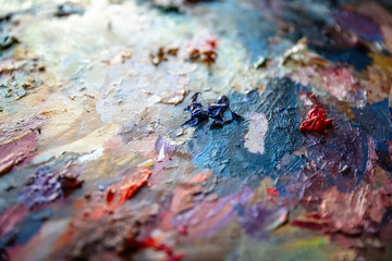 Palette for mixing paints