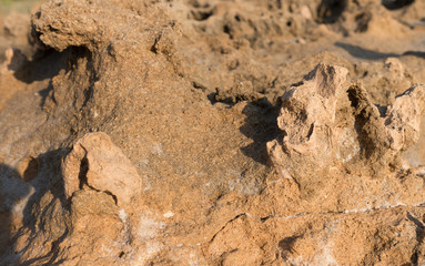 Fototapeta na wymiar alien landscapes built of sand