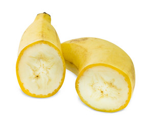 bananas isolated on the white background