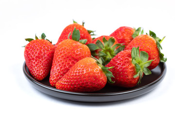Strawberries on a plate