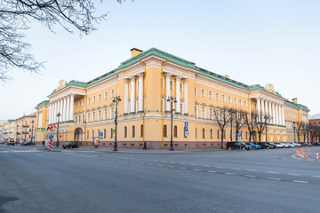 Obraz premium Empty streets in the centre of the city