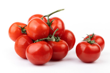 Tomatoes isolated on white background