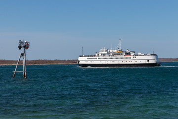 Martha's Vineyard, Nantucket and Cape Cod Ferry leaving port