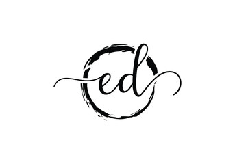 E D Initial Letter Logo design vector template, Graphic Alphabet Symbol for Corporate Business Identity