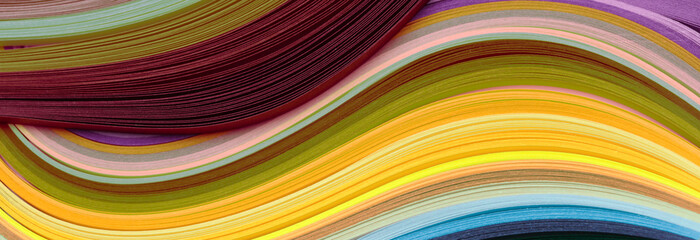 Abstract color rainbow strip paper background.
