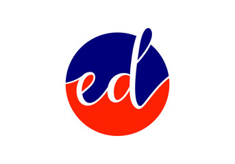 E D Initial Letter Logo design vector template, Graphic Alphabet Symbol for Corporate Business Identity