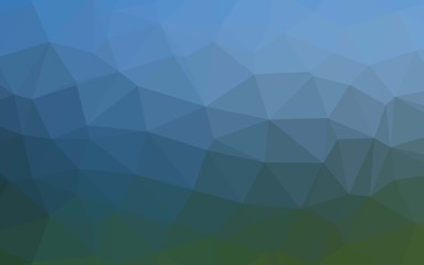 Light Blue, Green vector shining triangular background. A sample with polygonal shapes. New texture for your design.