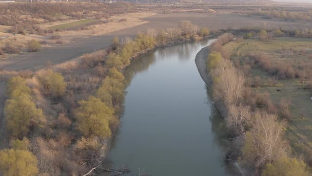 River Prut border between Moldova and Romania