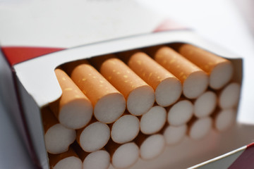 Pack Of Cigarettes Macro Close Up High Quality 