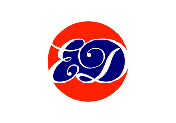 E D Initial Letter Logo design vector template, Graphic Alphabet Symbol for Corporate Business Identity