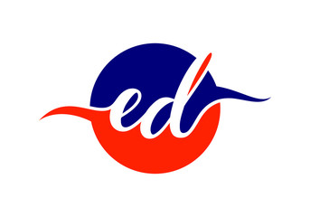 E D Initial Letter Logo design vector template, Graphic Alphabet Symbol for Corporate Business Identity