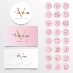 INSTAGRAM HIGHLIGHT ICON FEED FOR BUSINESS EDITABLE TEMPLATE WITH LOGO