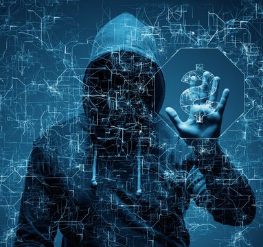 Hacker stealing dollars from bank
