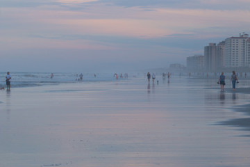 Jacksonville Beach Fog Rolling in at Dusk