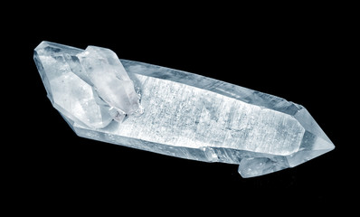 Large transparent quartz crystal