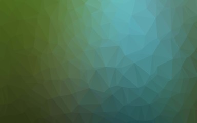 Obraz premium Dark Blue, Green vector abstract mosaic backdrop. An elegant bright illustration with gradient. Elegant pattern for a brand book.