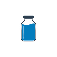 Medical Vial Icon. Editable Vector EPS Symbol Illustration.