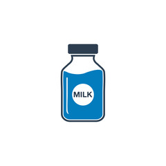 Milk Bottle icon. Editable Vector EPS Symbol Illustration.