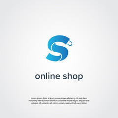 Online Shopping Logo Template MS 3